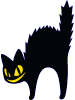ハロウィンの黒猫