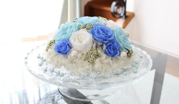 サムシングブルー花束